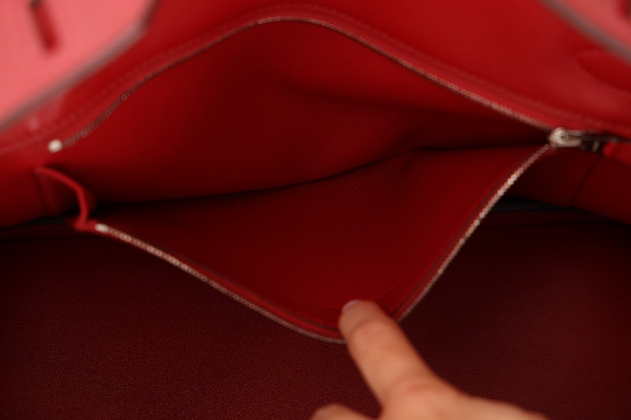 Limited Edition Hermès 2019 Rouge de Coeur Swift Tressage Retourne Birkin 30 PHW - FashioNica