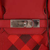 Limited Edition Hermès 2019 Rouge de Coeur Swift Tressage Retourne Birkin 30 PHW - FashioNica