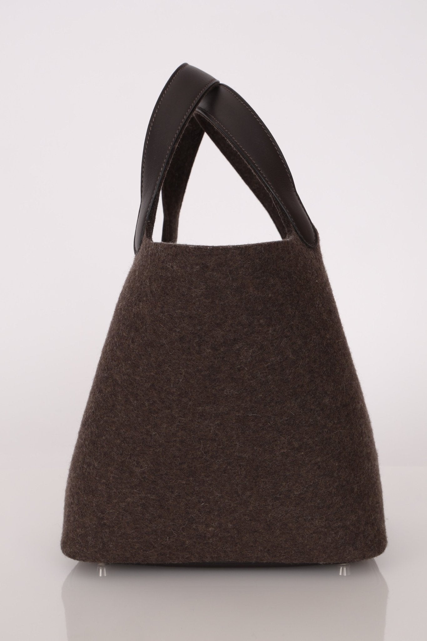 Limited Edition Hermès 2021 Ebene Swift and Wool Picotin 22 PHW - FashioNica