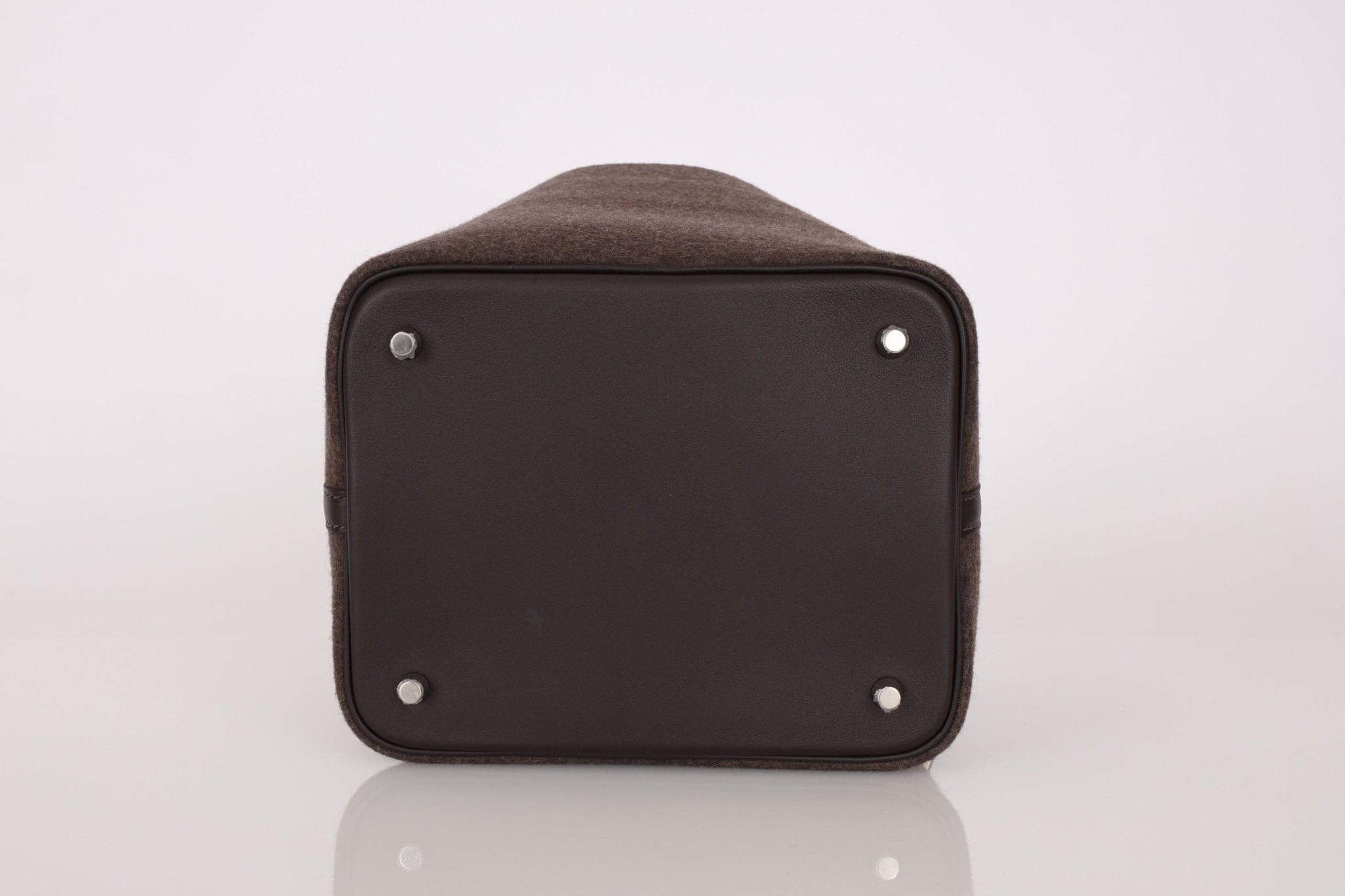 Limited Edition Hermès 2021 Ebene Swift and Wool Picotin 22 PHW - FashioNica