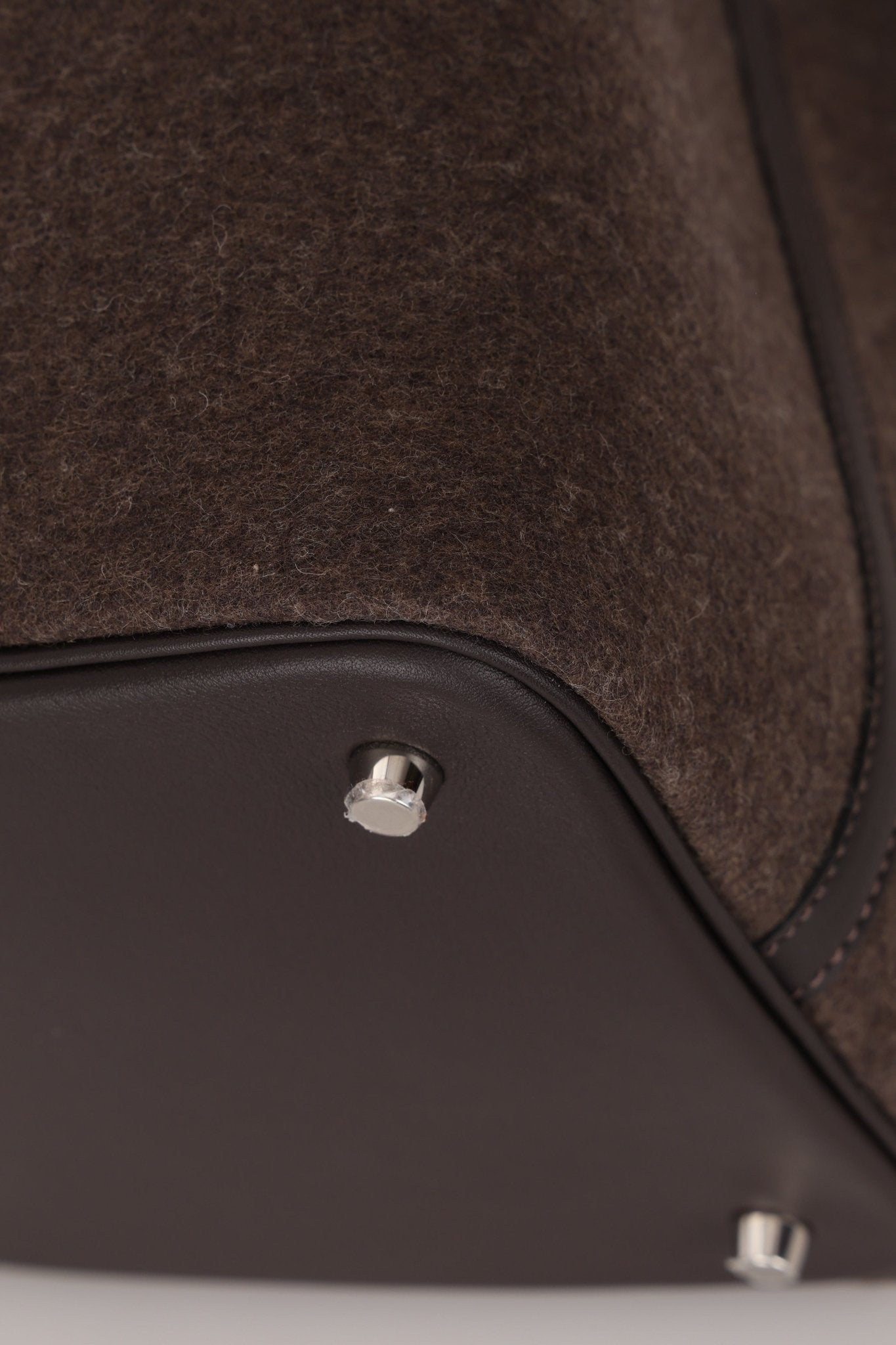 Limited Edition Hermès 2021 Ebene Swift and Wool Picotin 22 PHW - FashioNica