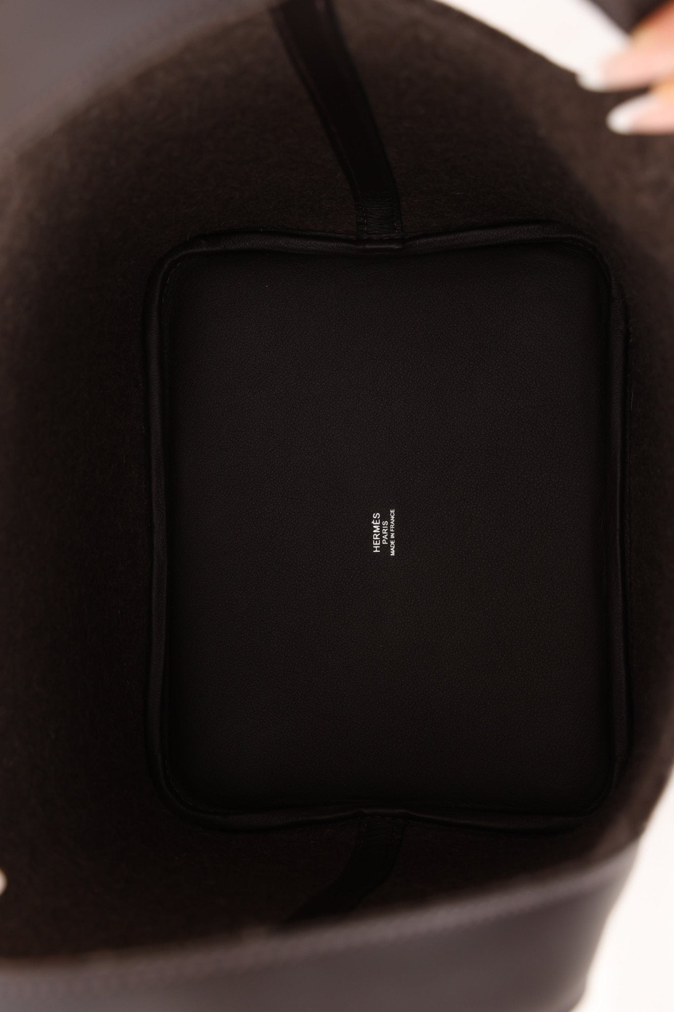 Limited Edition Hermès 2021 Ebene Swift and Wool Picotin 22 PHW - FashioNica