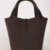 Limited Edition Hermès 2021 Ebene Swift and Wool Picotin 22 PHW - FashioNica