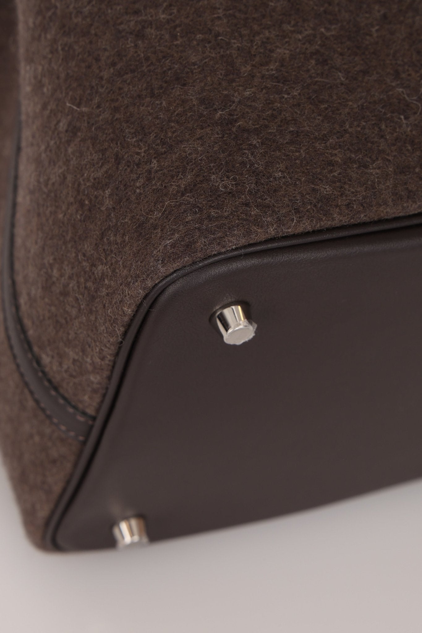 Limited Edition Hermès 2021 Ebene Swift and Wool Picotin 22 PHW - FashioNica