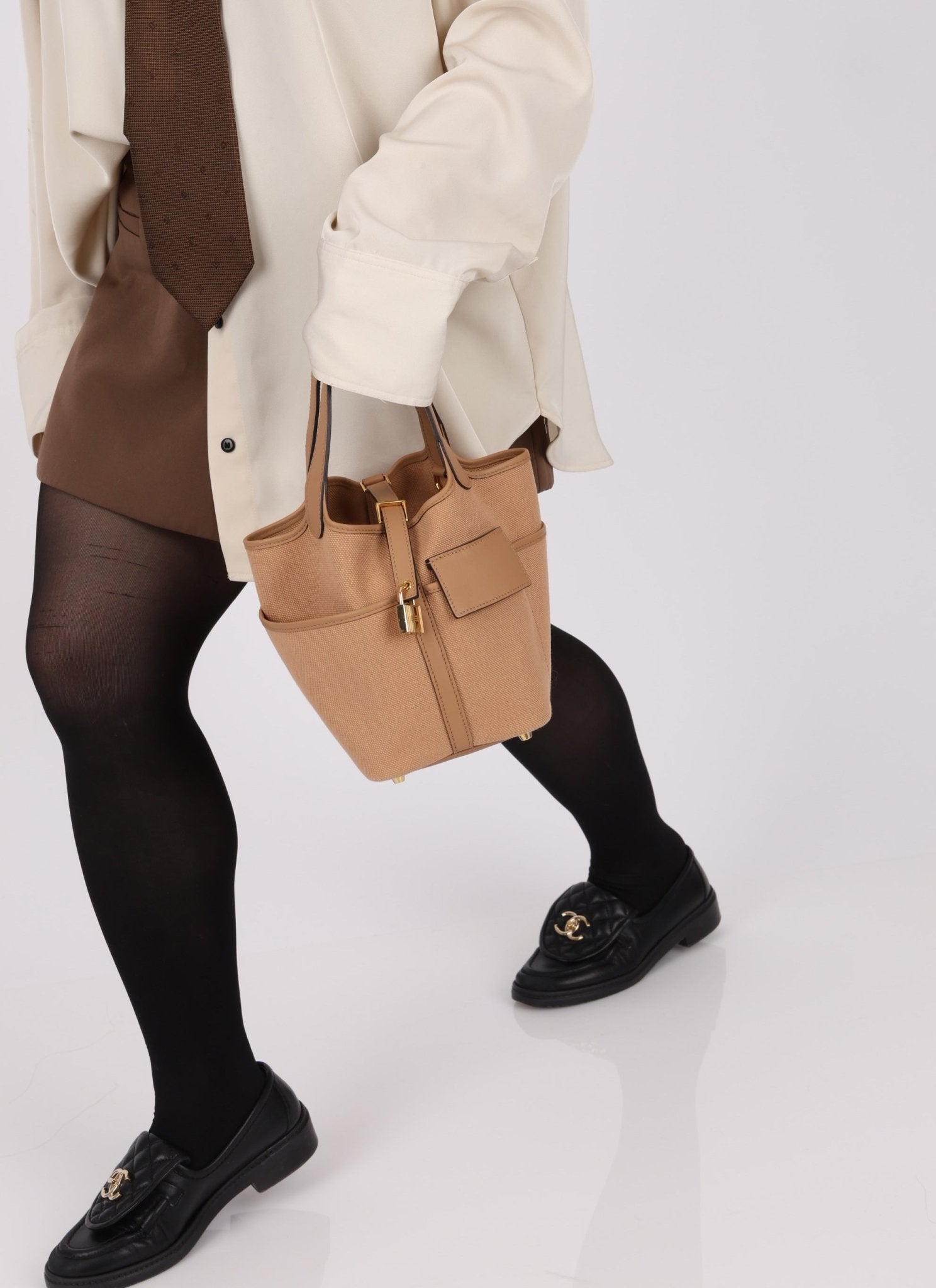 Limited Edition Hermès 2022 Chai Swift Cargo Picotin 18 GHW - FashioNica