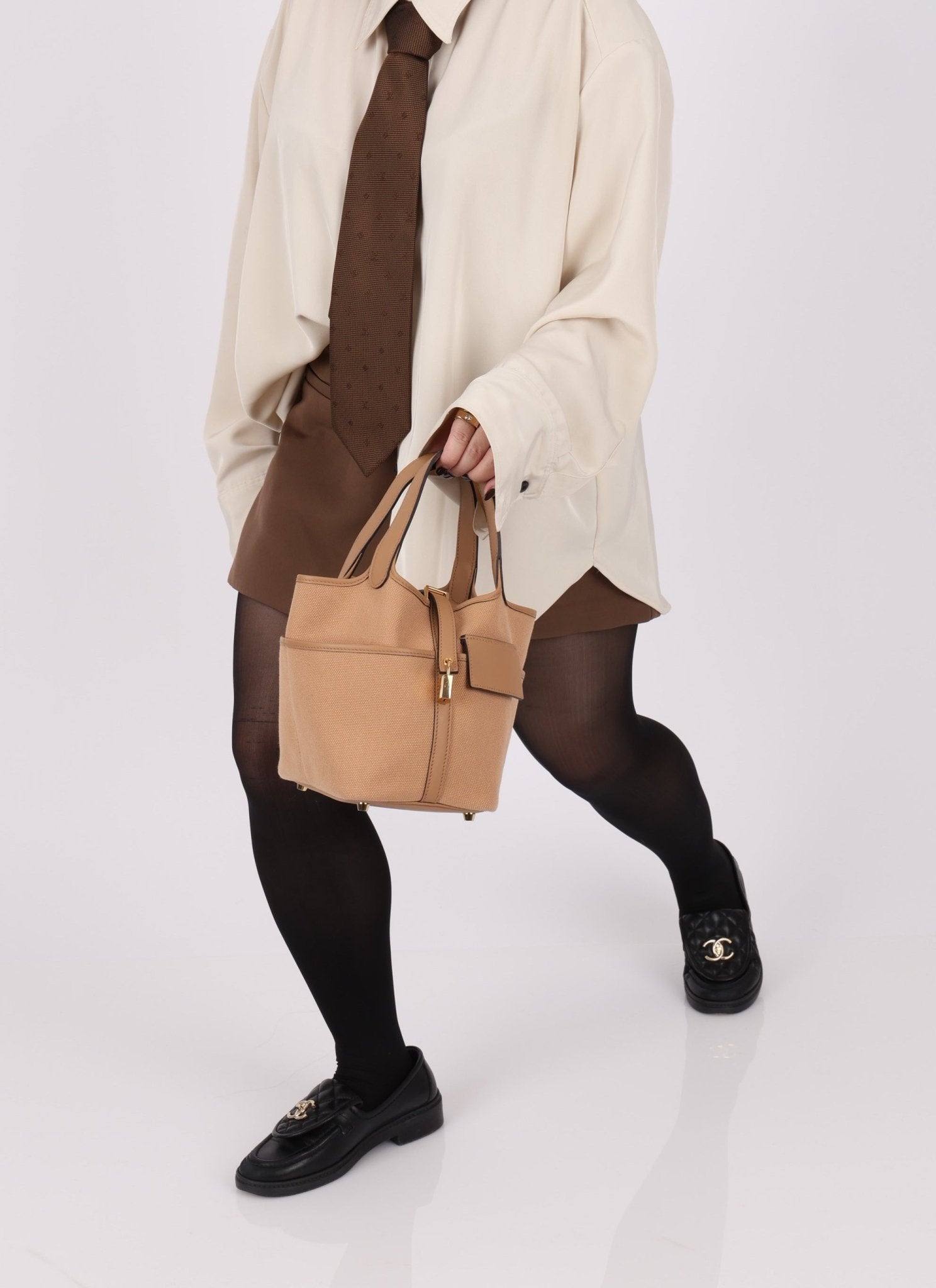 Limited Edition Hermès 2022 Chai Swift Cargo Picotin 18 GHW - FashioNica