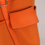 Limited Edition Hermès 2023 Orange Toile Goeland Swift Cargo Picotin 18 PHW - FashioNica