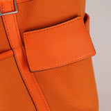 Limited Edition Hermès 2023 Orange Toile Goeland Swift Cargo Picotin 18 PHW - FashioNica