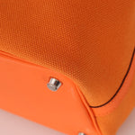 Limited Edition Hermès 2023 Orange Toile Goeland Swift Cargo Picotin 18 PHW - FashioNica