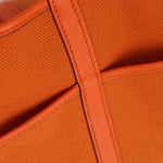 Limited Edition Hermès 2023 Orange Toile Goeland Swift Cargo Picotin 18 PHW - FashioNica