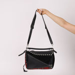 Limited Edition Loewe 2018 Whipstitch Tartan Patchwork Medium Puzzle - FashioNica