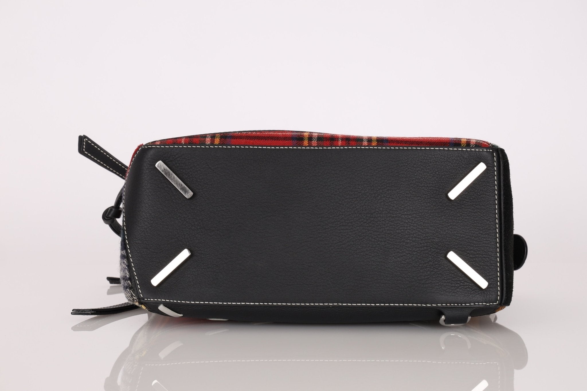 Limited Edition Loewe 2018 Whipstitch Tartan Patchwork Medium Puzzle - FashioNica