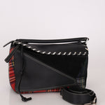 Limited Edition Loewe 2018 Whipstitch Tartan Patchwork Medium Puzzle - FashioNica