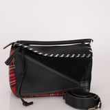 Limited Edition Loewe 2018 Whipstitch Tartan Patchwork Medium Puzzle - FashioNica