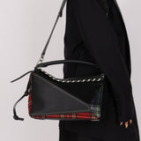 Limited Edition Loewe 2018 Whipstitch Tartan Patchwork Medium Puzzle - FashioNica