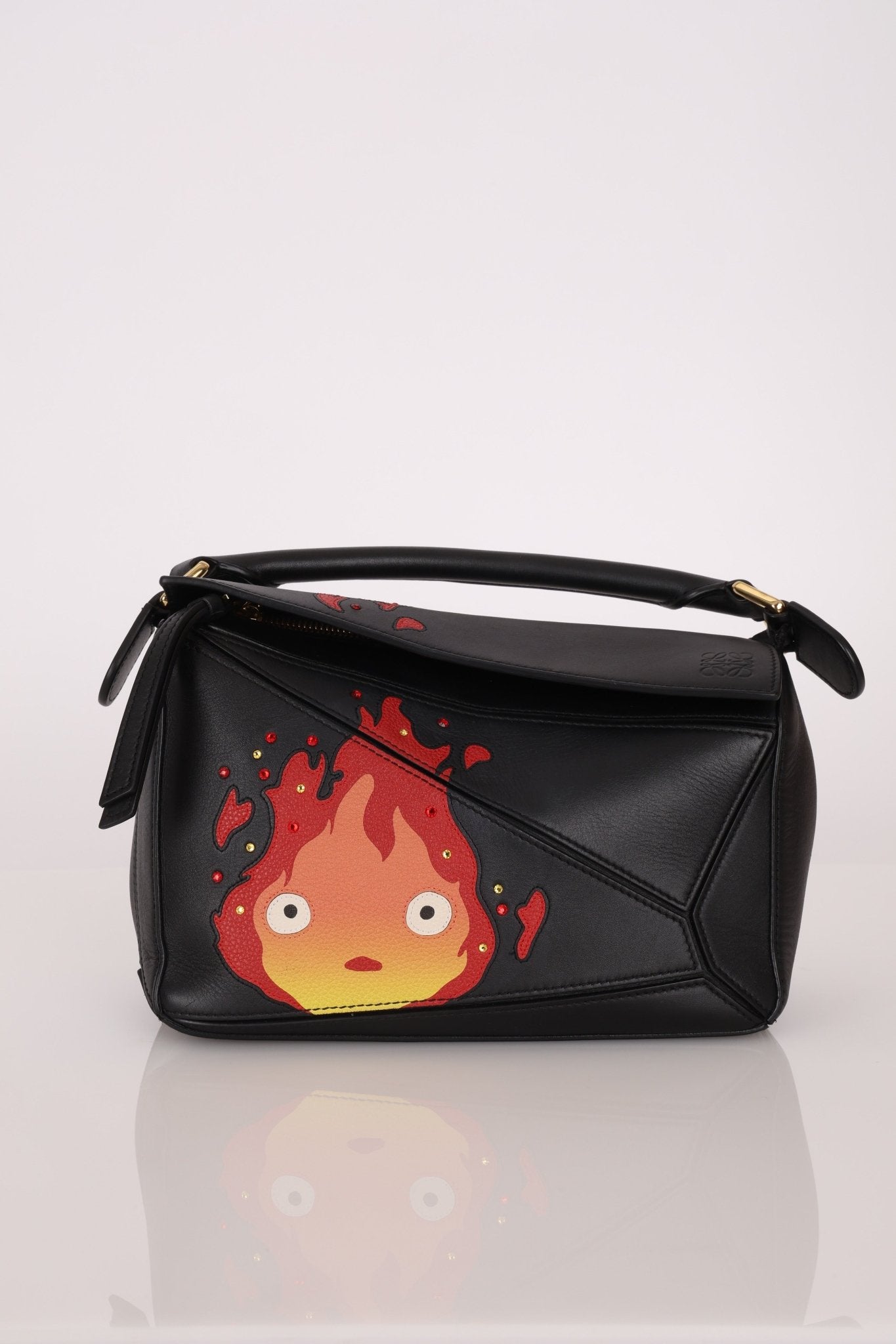 Limited Edition Loewe Calcifer Swarovski Crystal Small Puzzle Bag - FashioNica