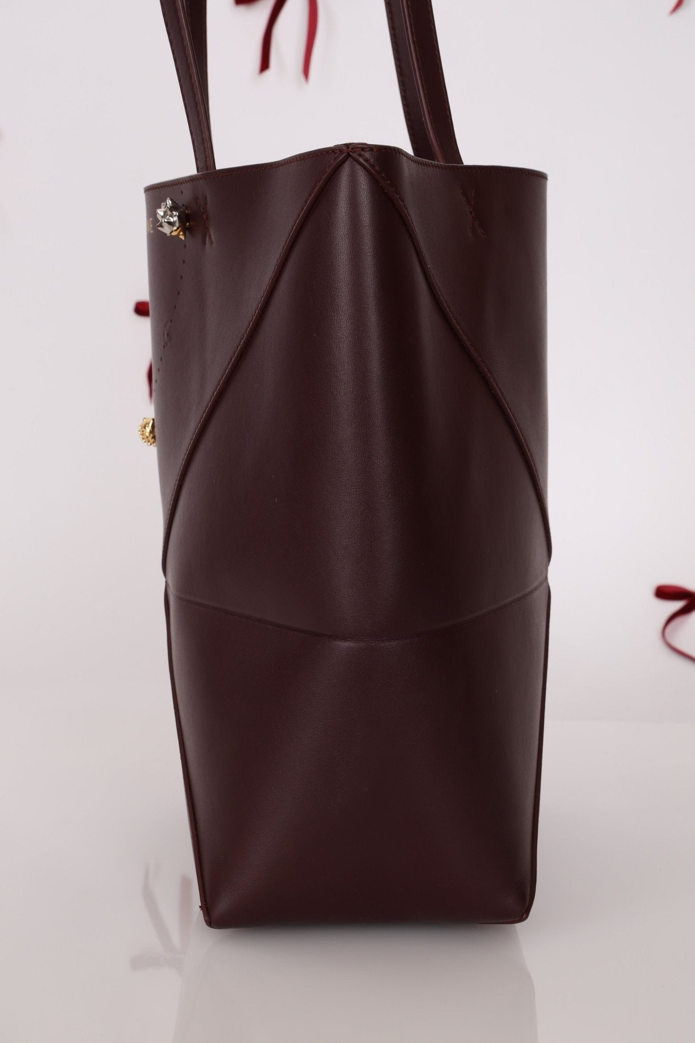 Limited Edition Loewe Calfskin Qixi Festival Hedgehog Charms Medium Fold Tote - FashioNica