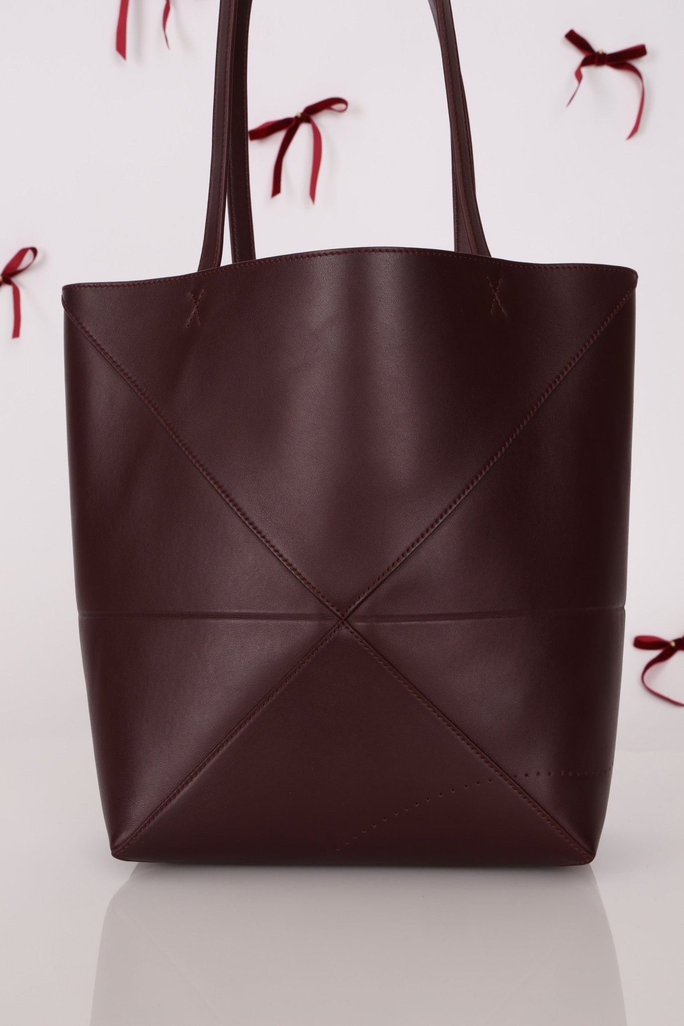 Limited Edition Loewe Calfskin Qixi Festival Hedgehog Charms Medium Fold Tote - FashioNica