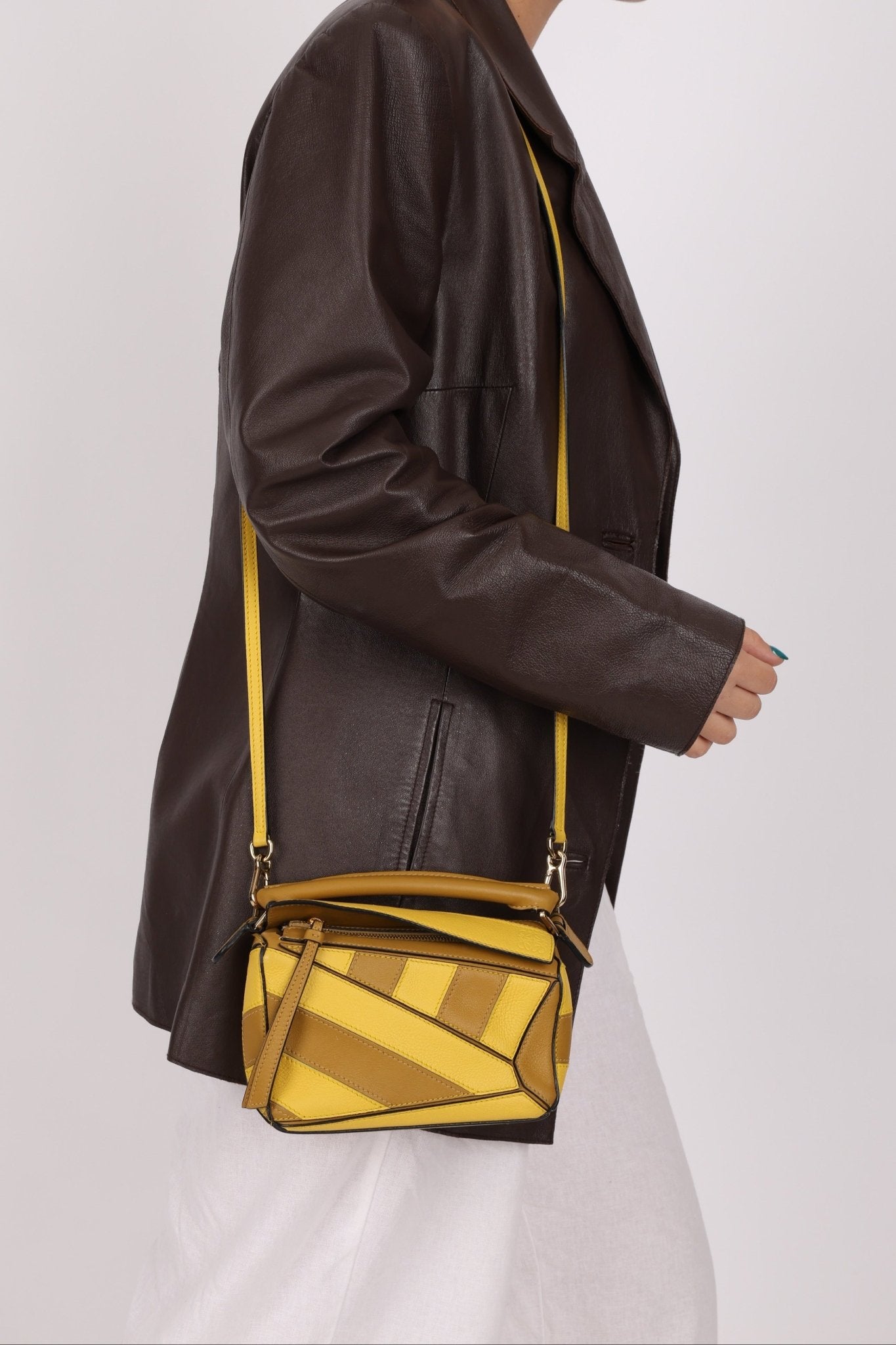 Limited Edition Loewe Rugby Stripe Yellow Ochre Mini Puzzle - FashioNica