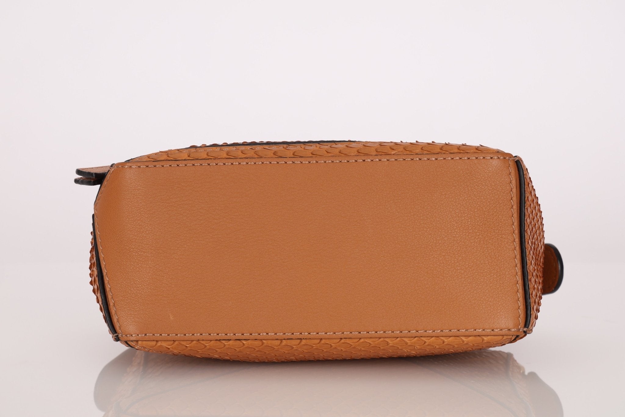 Limited Edition Loewe Tan Watersnake Mini Puzzle Bag - FashioNica