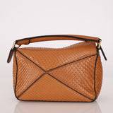 Limited Edition Loewe Tan Watersnake Mini Puzzle Bag - FashioNica