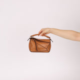 Limited Edition Loewe Tan Watersnake Mini Puzzle Bag - FashioNica