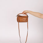 Limited Edition Loewe Tan Watersnake Mini Puzzle Bag - FashioNica