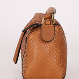 Limited Edition Loewe Tan Watersnake Mini Puzzle Bag - FashioNica