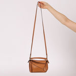 Limited Edition Loewe Tan Watersnake Mini Puzzle Bag - FashioNica