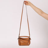 Limited Edition Loewe Tan Watersnake Mini Puzzle Bag - FashioNica