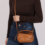 Limited Edition Loewe Tan Watersnake Mini Puzzle Bag - FashioNica