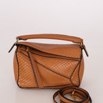 Limited Edition Loewe Tan Watersnake Mini Puzzle Bag - FashioNica
