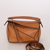 Limited Edition Loewe Tan Watersnake Mini Puzzle Bag - FashioNica