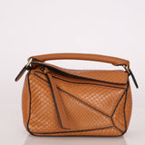 Limited Edition Loewe Tan Watersnake Mini Puzzle Bag - FashioNica