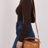 Limited Edition Loewe Tan Watersnake Mini Puzzle Bag - FashioNica