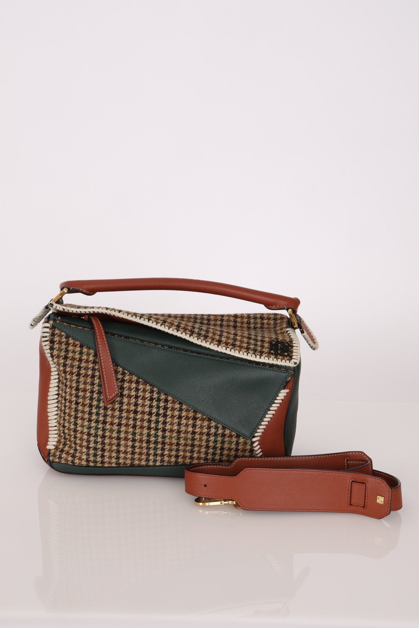 Limited Edition Loewe Tweed Calfksin Medium Puzzle - FashioNica