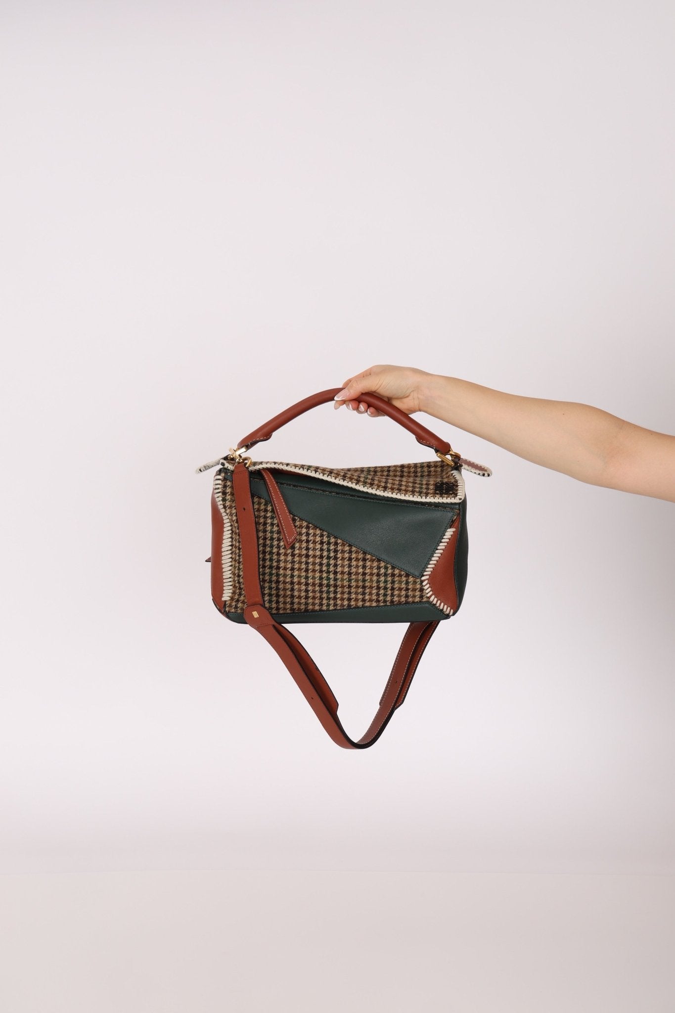 Limited Edition Loewe Tweed Calfksin Medium Puzzle - FashioNica