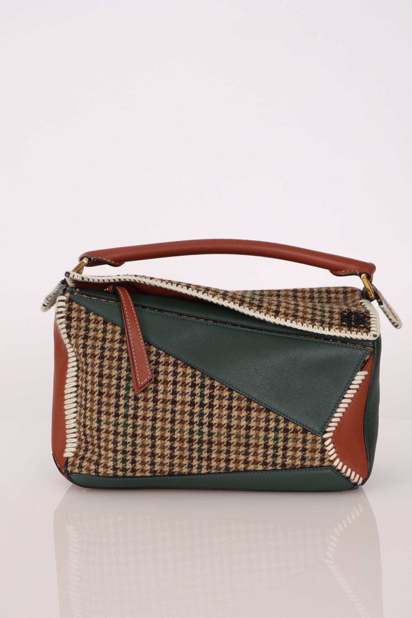 Limited Edition Loewe Tweed Calfksin Medium Puzzle - FashioNica