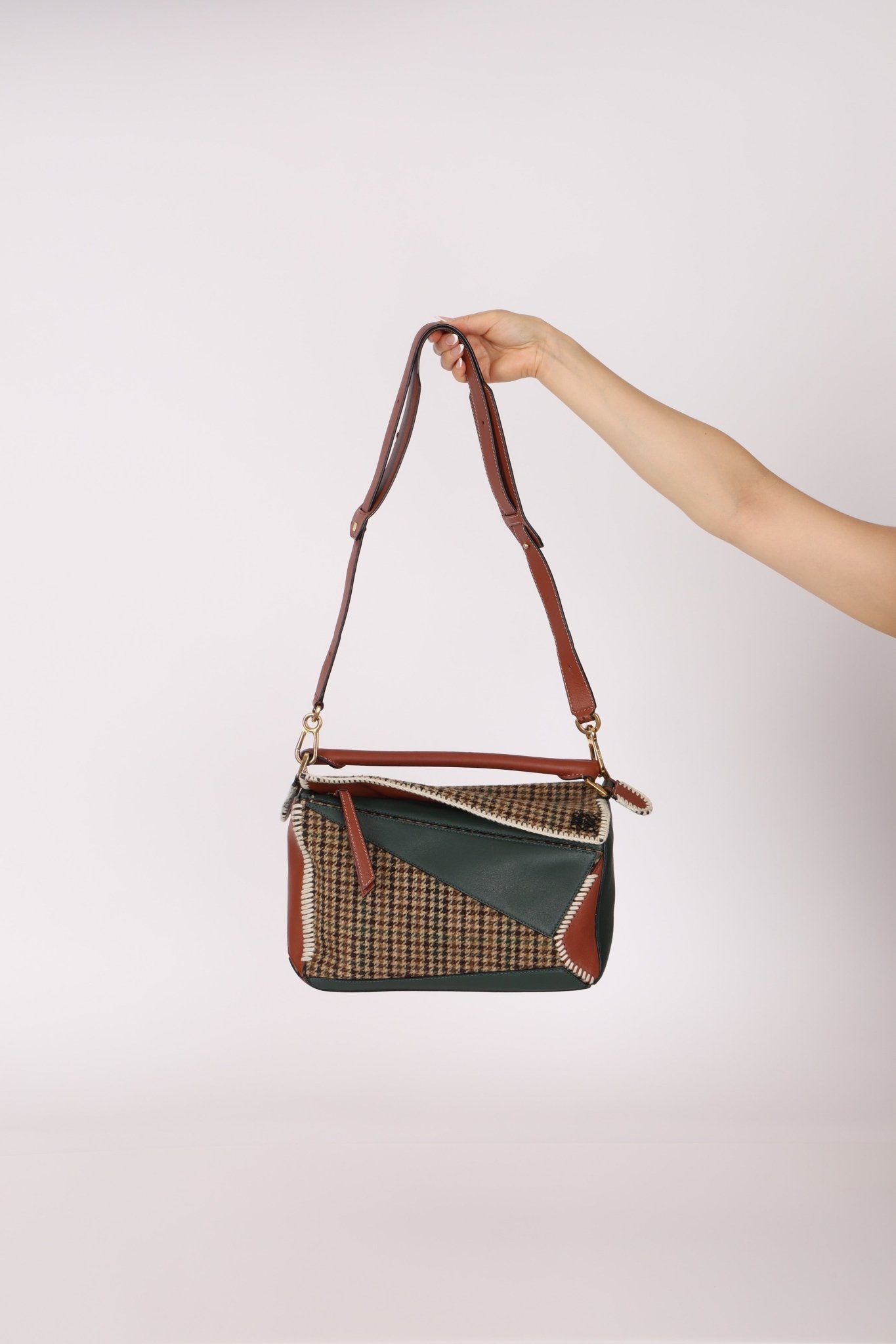 Limited Edition Loewe Tweed Calfksin Medium Puzzle - FashioNica