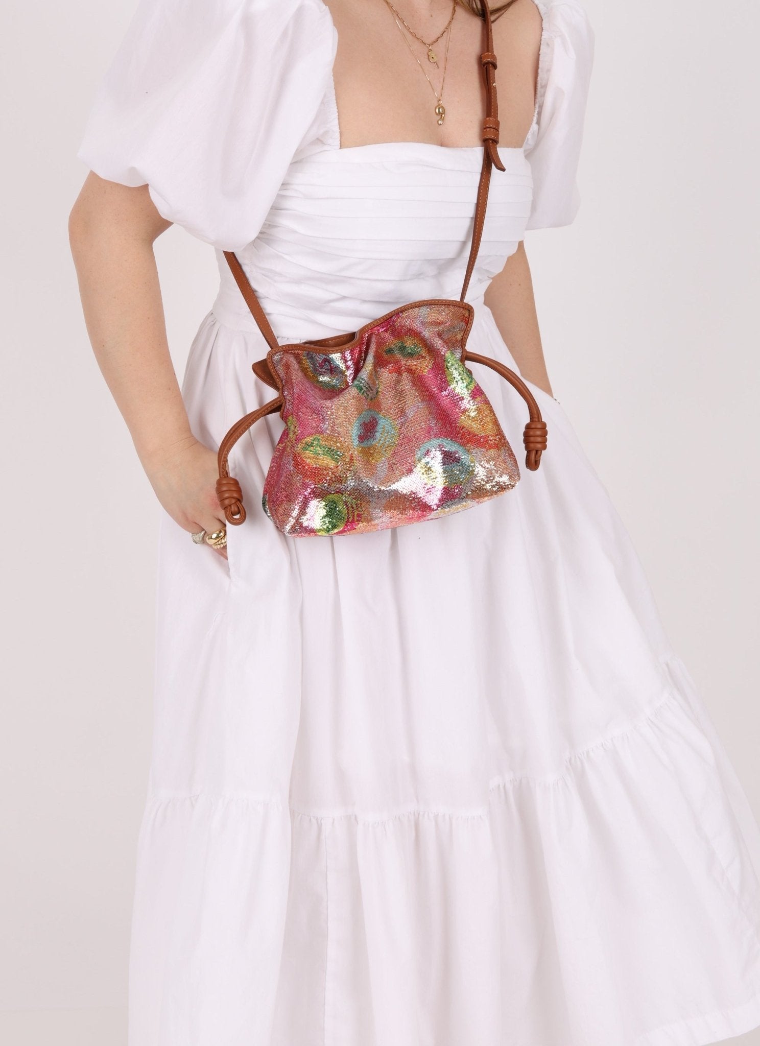 Limited Edition Loewe x Paula's Ibiza Sequin Mini Flamenco Clutch - FashioNica