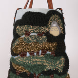Limited Edition Loewe x Studio Ghibli My Neighbor Totoro Knitted Vertical Tote - FashioNica