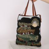 Limited Edition Loewe x Studio Ghibli My Neighbor Totoro Knitted Vertical Tote - FashioNica
