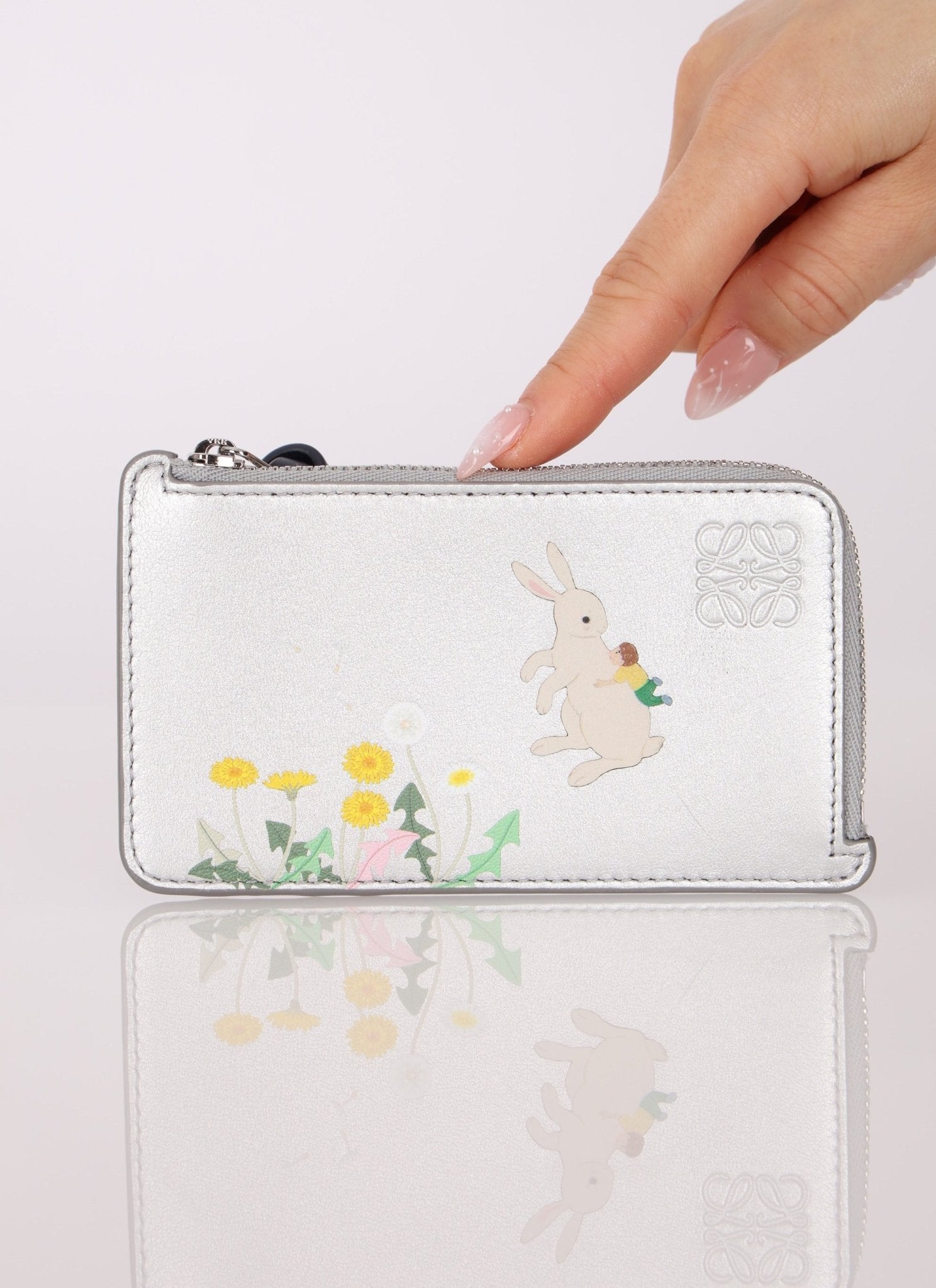 Limited Edition Loewe x Suna Fujita Leather Bunnies Card Holder - FashioNica