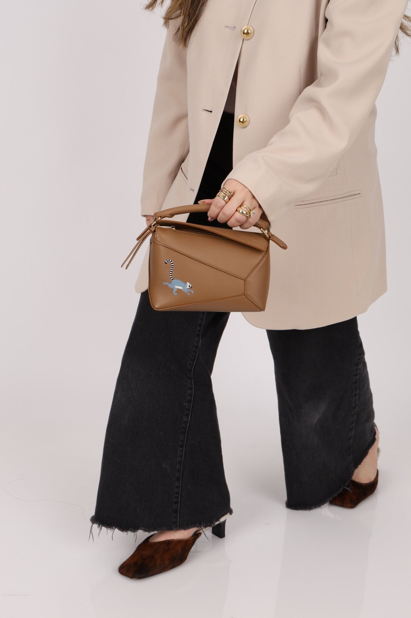 Limited Edition Loewe x Suna Fujita Lemur Mini Puzzle Edge - FashioNica