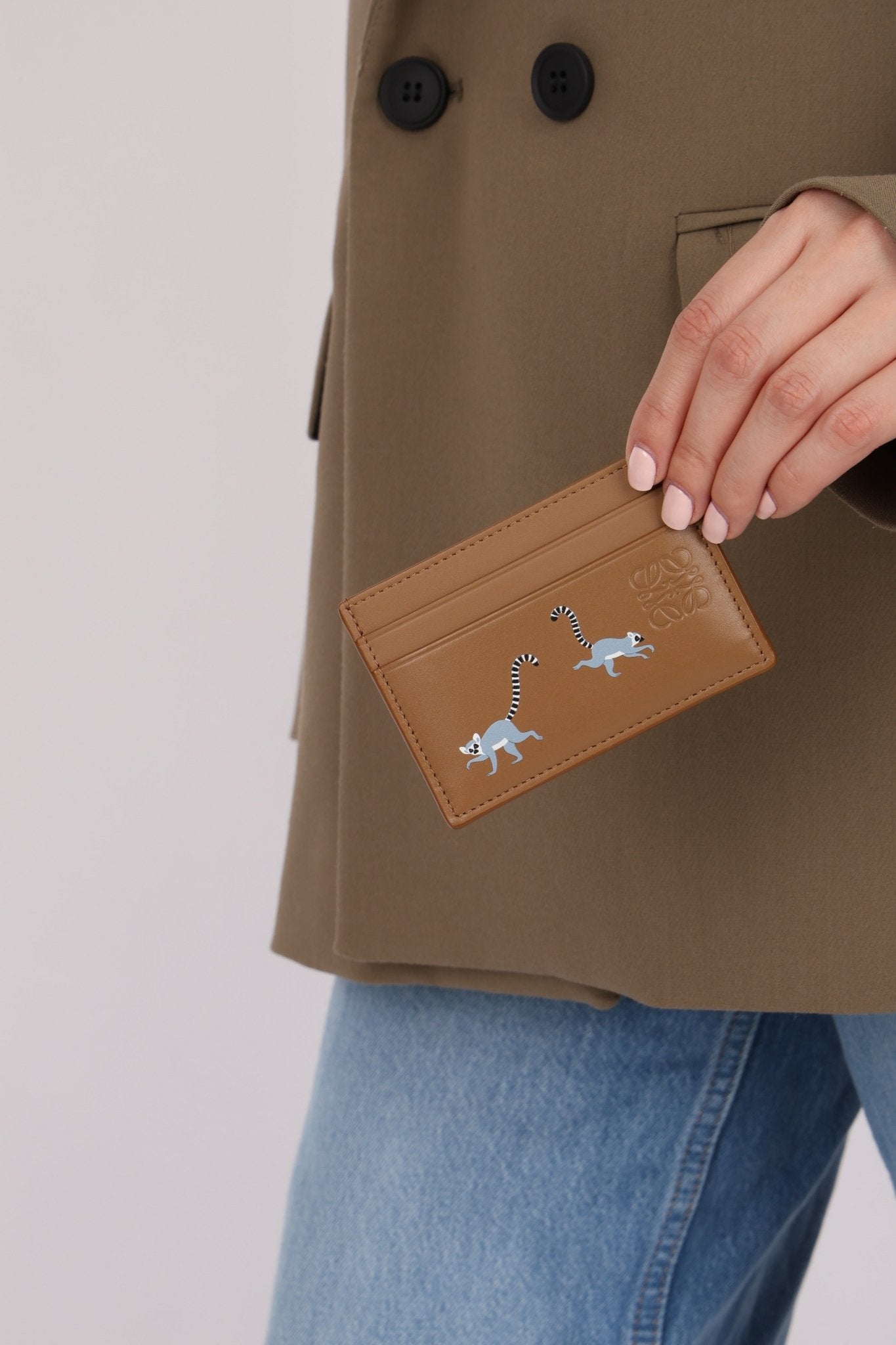 Limited Edition Loewe x Suna Fujita Ring - Tailed Lemur Card Case - FashioNica