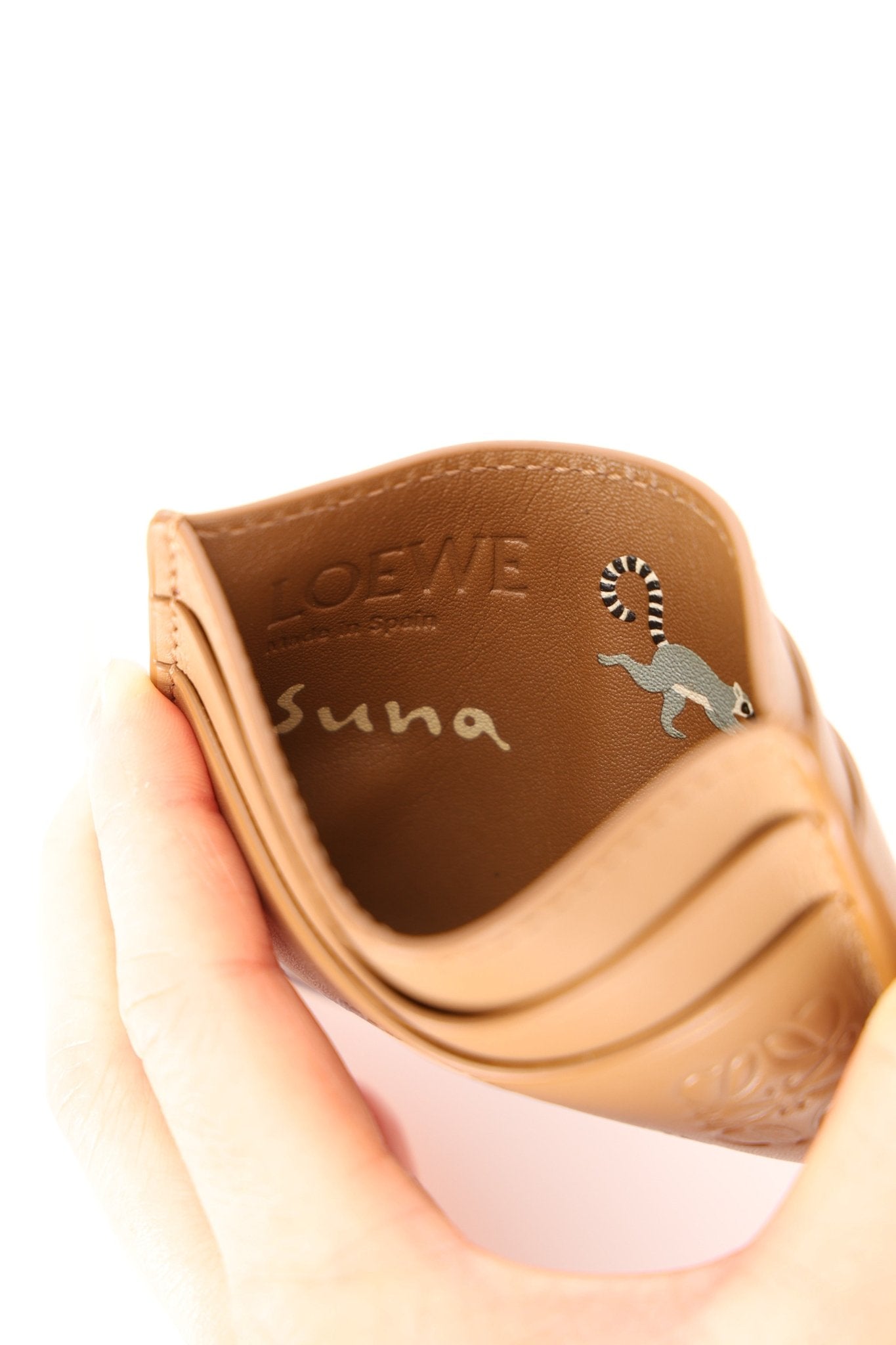 Limited Edition Loewe x Suna Fujita Ring - Tailed Lemur Card Case - FashioNica