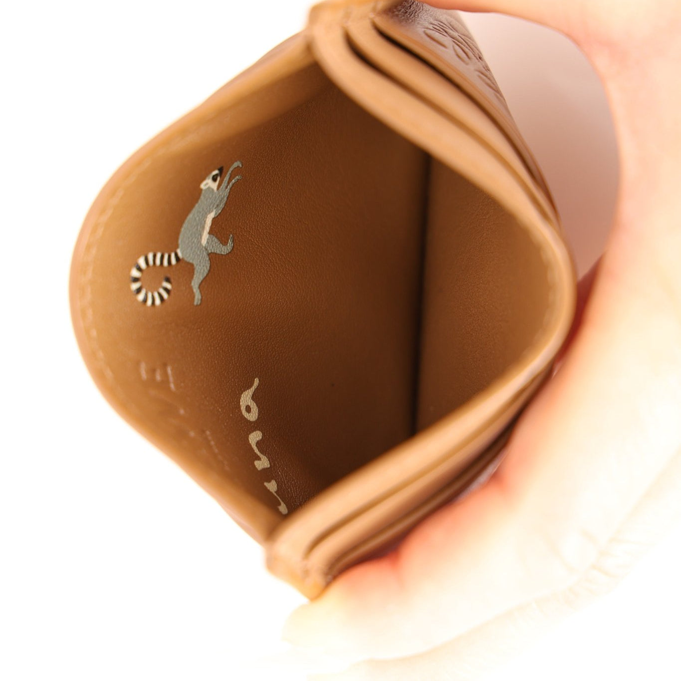 Limited Edition Loewe x Suna Fujita Ring - Tailed Lemur Card Case - FashioNica