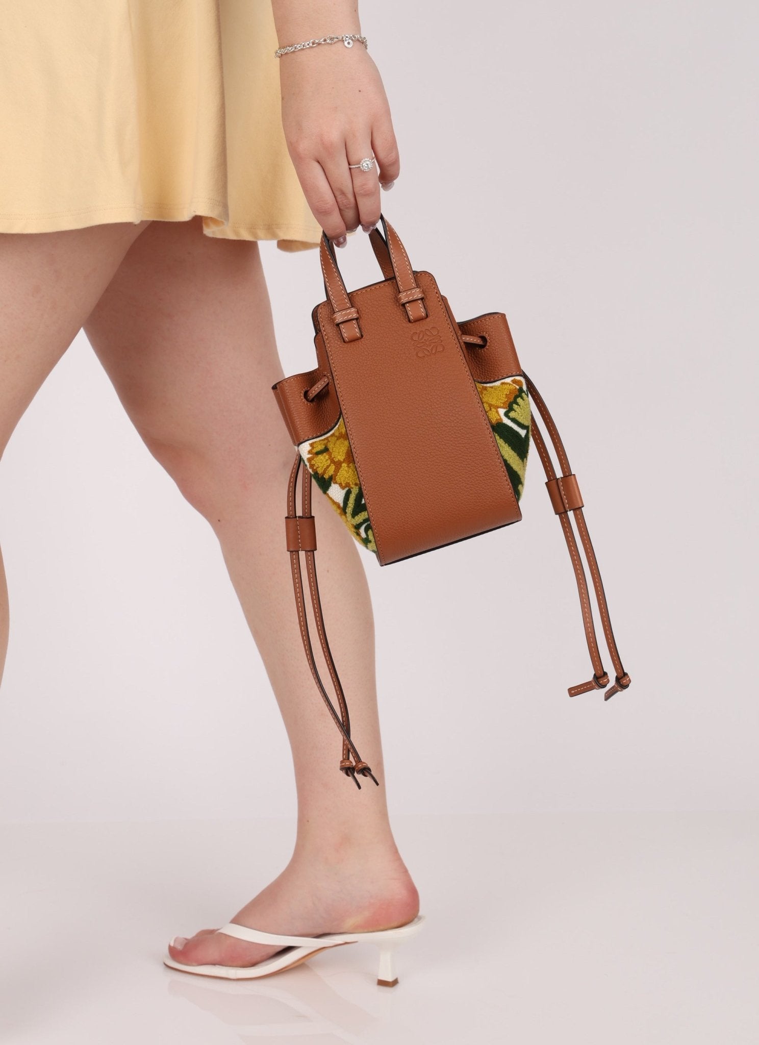 Limited Edition Loewe x William de Morgan Floral Embroidered Mini Hammock - FashioNica