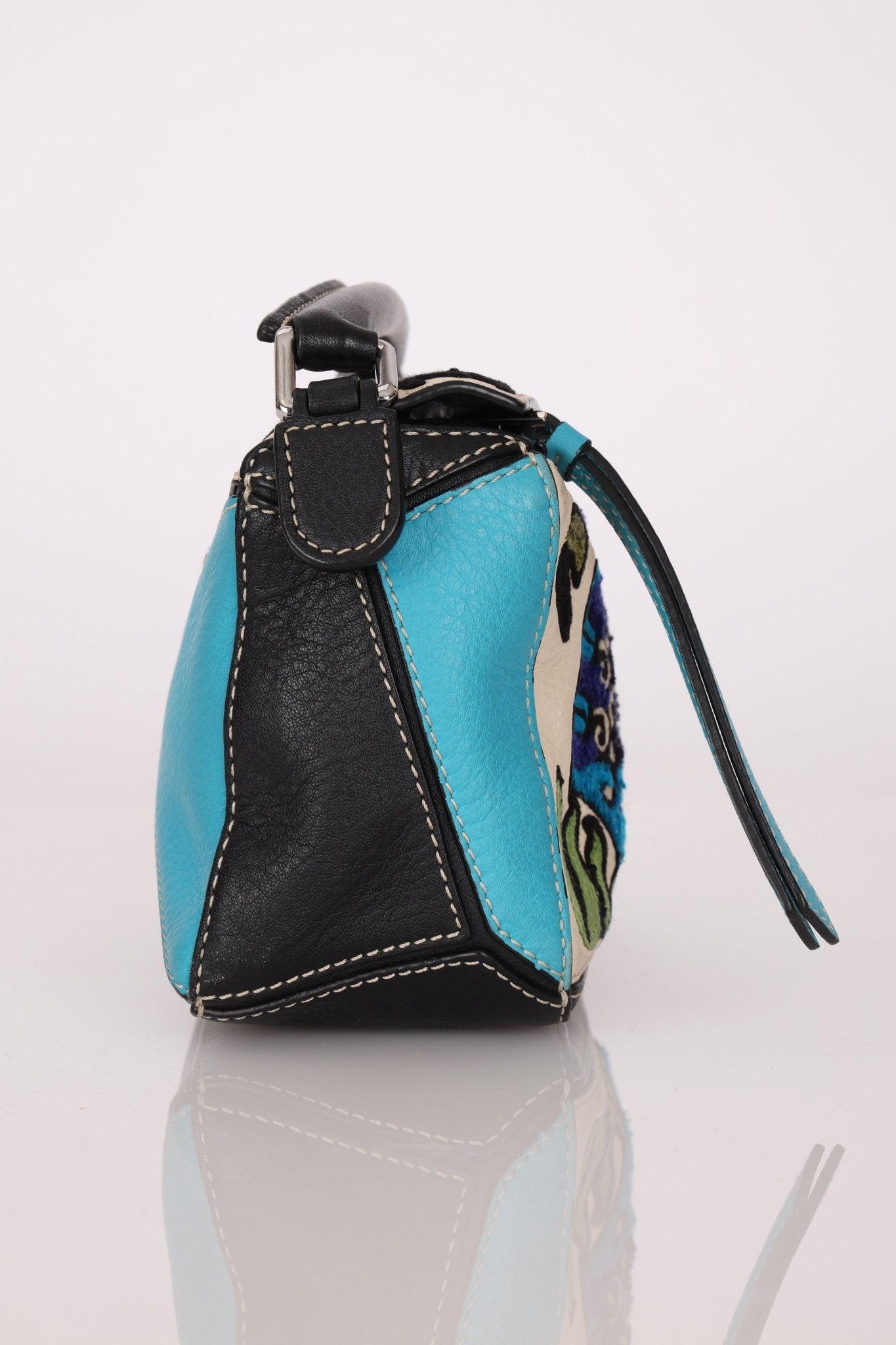 Limited Edition Loewe x William de Morgan Leather Embroidered Mini Puzzle - FashioNica