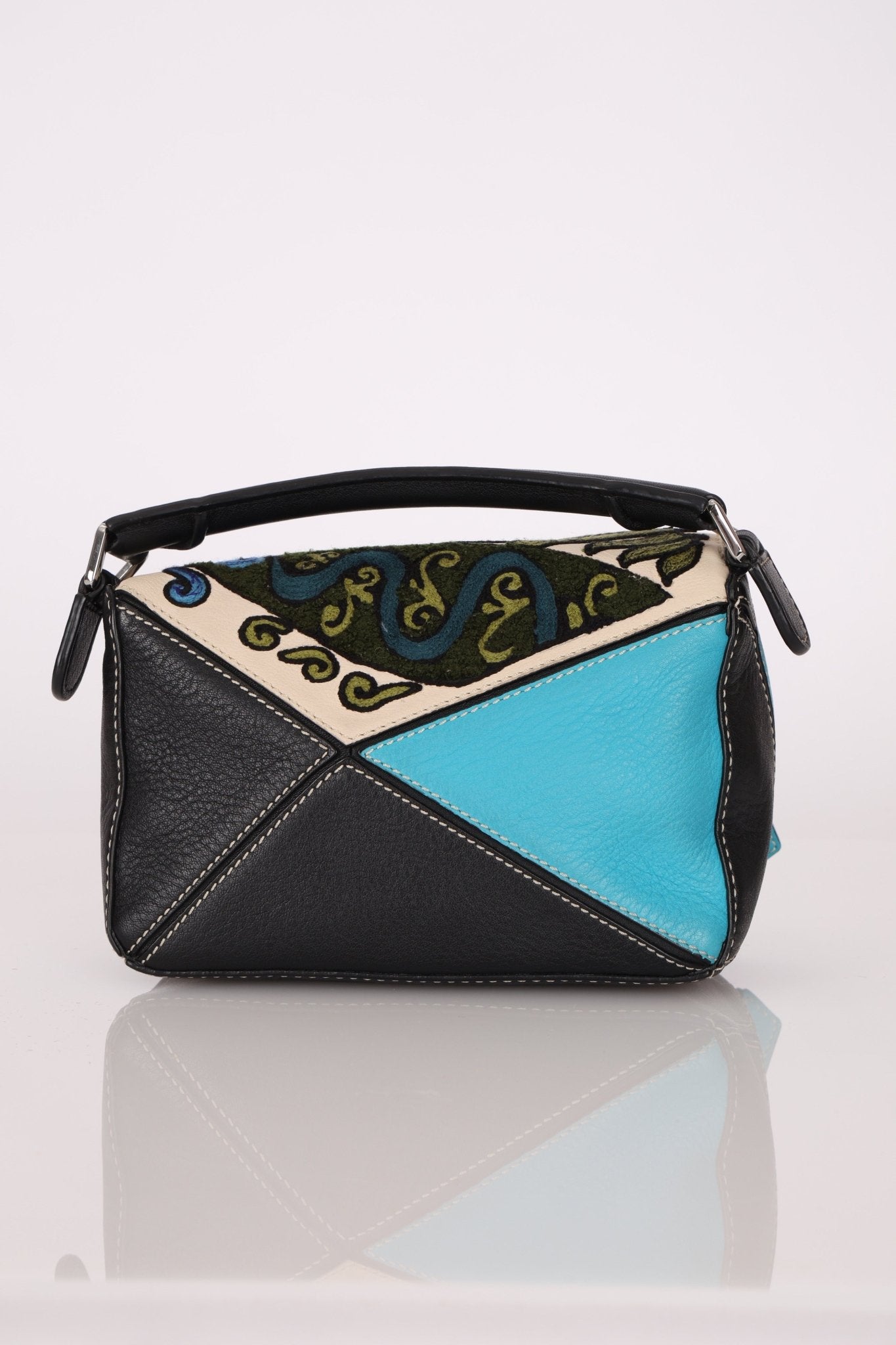 Limited Edition Loewe x William de Morgan Leather Embroidered Mini Puzzle - FashioNica